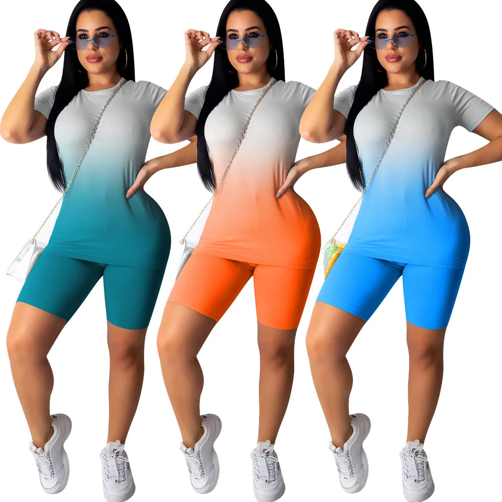 Manufacturers wholesale supply Europe and the United States casual sportswear printing gradient color two sets
Manufacturers wholesale supply Europe and the United States casual sportswear printing gradient color two sets