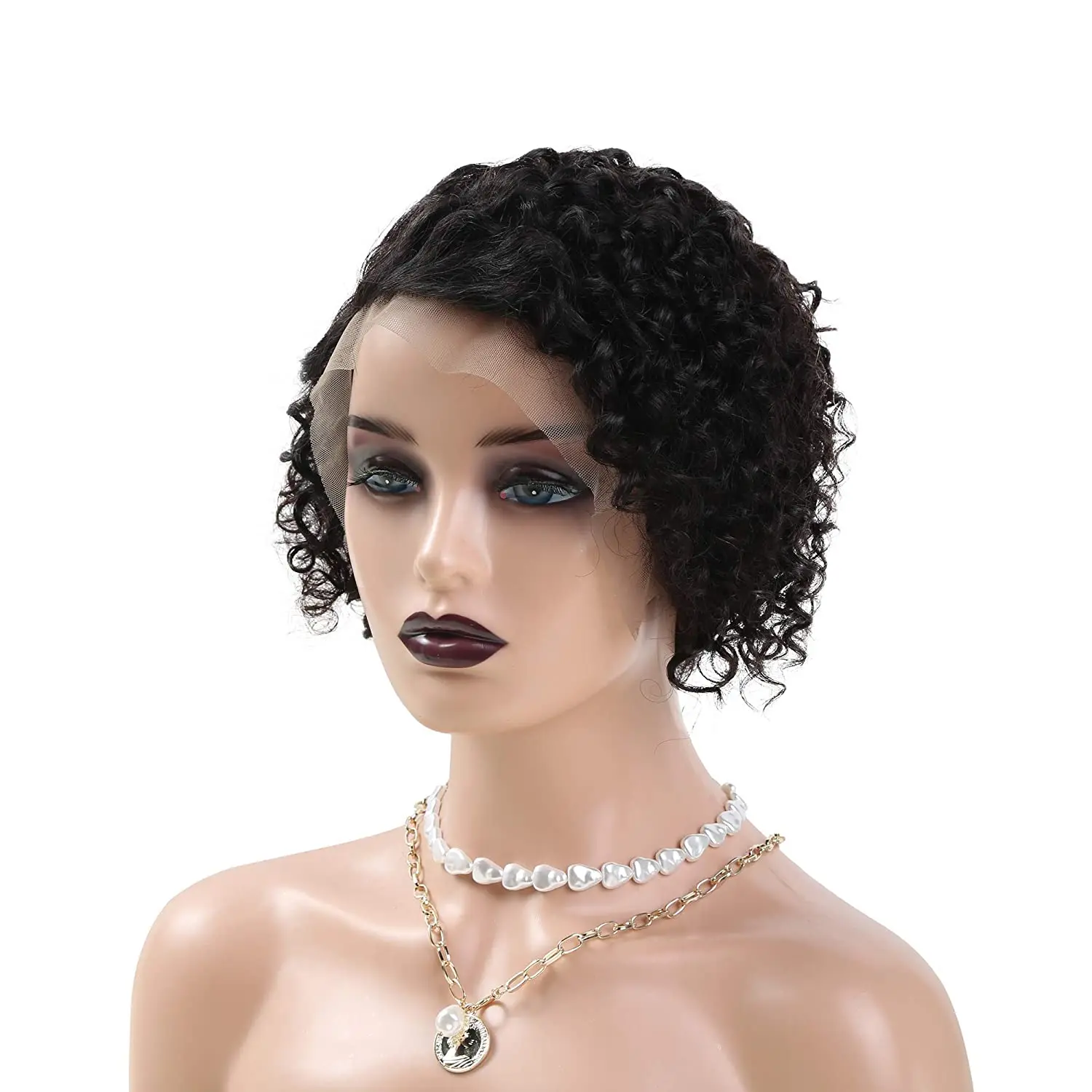 Highlight Ombre Color 150% 180% Noen Lace Frontal Human Hair Wig Natural Black Short Wave Brazilian Hair Wig 
Highlight Ombre Color 150% 180% Noen Lace Frontal Human Hair Wig Natural Black Short Wave Brazilian Hair Wig