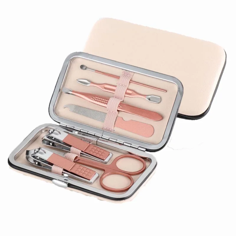 Promo 7piece stainless steel Nail Clippers Cutter Kit Nail Care manicure set rose gold nail clipper, Black/red/rose gold
Promo 7piece stainless steel Nail Clippers Cutter Kit Nail Care manicure set rose gold nail clipper, Black/red/rose gold