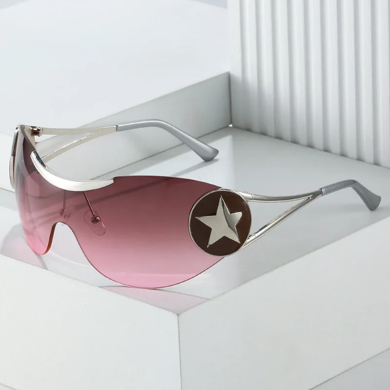 Twooo 9372 Oversized Glasses Star Decoration Metal Frame Outdoor Y2K Trendy Women Sunglasses
Twooo 9372 Oversized Glasses Star Decoration Metal Frame Outdoor Y2K Trendy Women Sunglasses