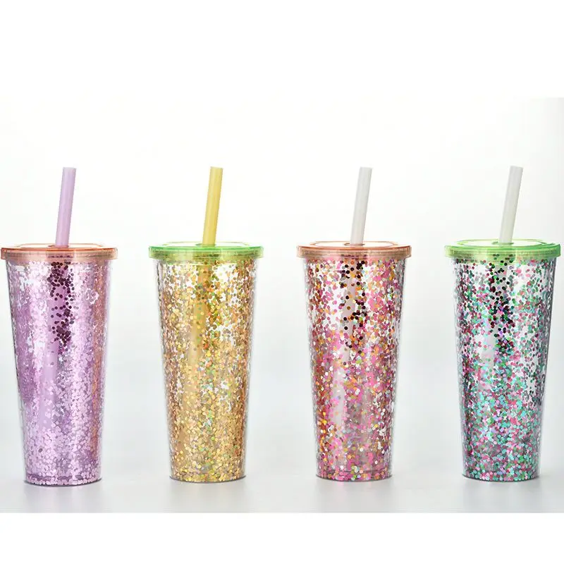 24 OZ Double layer Acrylic glitter tumbler with lids and straw Double wall plastic water bottle in bulks
24 OZ Double layer Acrylic glitter tumbler with lids and straw Double wall plastic water bottle in bulks