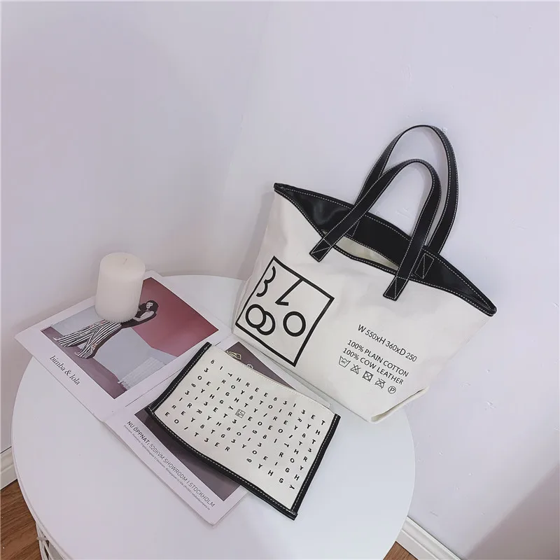 cheap price canvas shopping bag 2 pieces ladies handbags sets luxury women letter printing canvas tote handbags
cheap price canvas shopping bag 2 pieces ladies handbags sets luxury women letter printing canvas tote handbags