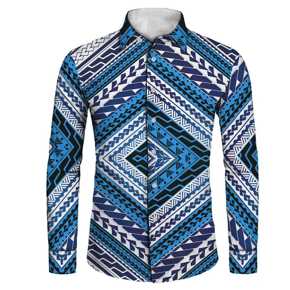 Long Sleeve Shirts For Men Blue Polynesian Tribal Print Mens Shirts Long Sleeve Casual Customized Shirt Long Sleeve For Men, Customized color
Long Sleeve Shirts For Men Blue Polynesian Tribal Print Mens Shirts Long Sleeve Casual Customized Shirt Long Sleeve For Men, Customized color