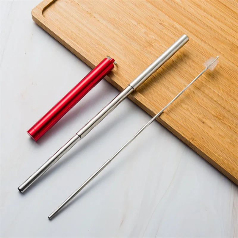 High-quality Camping Stainless Steel Collapsible Straw With Carabiner Metal Straw In Case
High-quality Camping Stainless Steel Collapsible Straw With Carabiner Metal Straw In Case