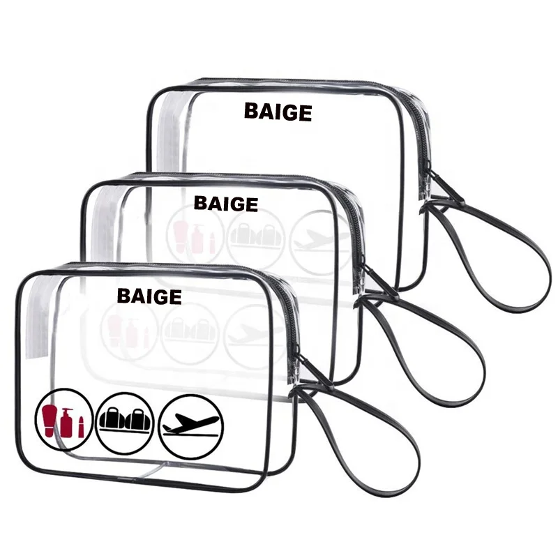 Travel Size Transparent Waterproof Makeup Zipper Cosmetic Pvc Bag with Handle, Customized color 
Travel Size Transparent Waterproof Makeup Zipper Cosmetic Pvc Bag with Handle, Customized color