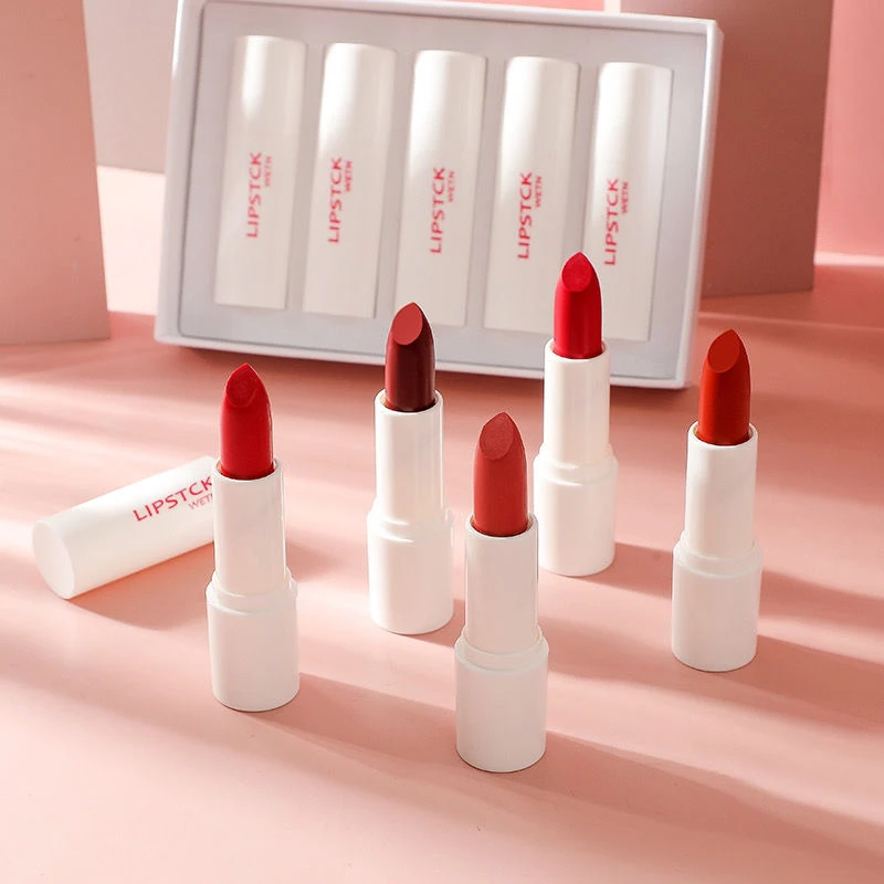 Wetn 5pcs Velvet Matte Lipstick Makeup Set Smooth Fashion Beauty Lipstick Set Moisturizing Retro Wine Red Lipstick Box Gift
Wetn 5pcs Velvet Matte Lipstick Makeup Set Smooth Fashion Beauty Lipstick Set Moisturizing Retro Wine Red Lipstick Box Gift