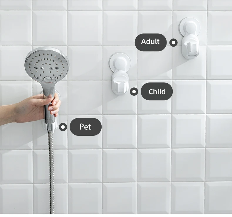 SHIMOYAMA Drill-free Removable Shower Head Holder With Suction Cup Bathroom Shower Hanger Wall Mounted Suction Holder Hook
SHIMOYAMA Drill-free Removable Shower Head Holder With Suction Cup Bathroom Shower Hanger Wall Mounted Suction Holder Hook