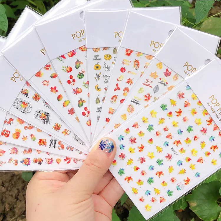 wholesale WG series Autumn Maple Leaf Nail Sticker Thanksgiving Pumpkin Adhesive Sticker
wholesale WG series Autumn Maple Leaf Nail Sticker Thanksgiving Pumpkin Adhesive Sticker