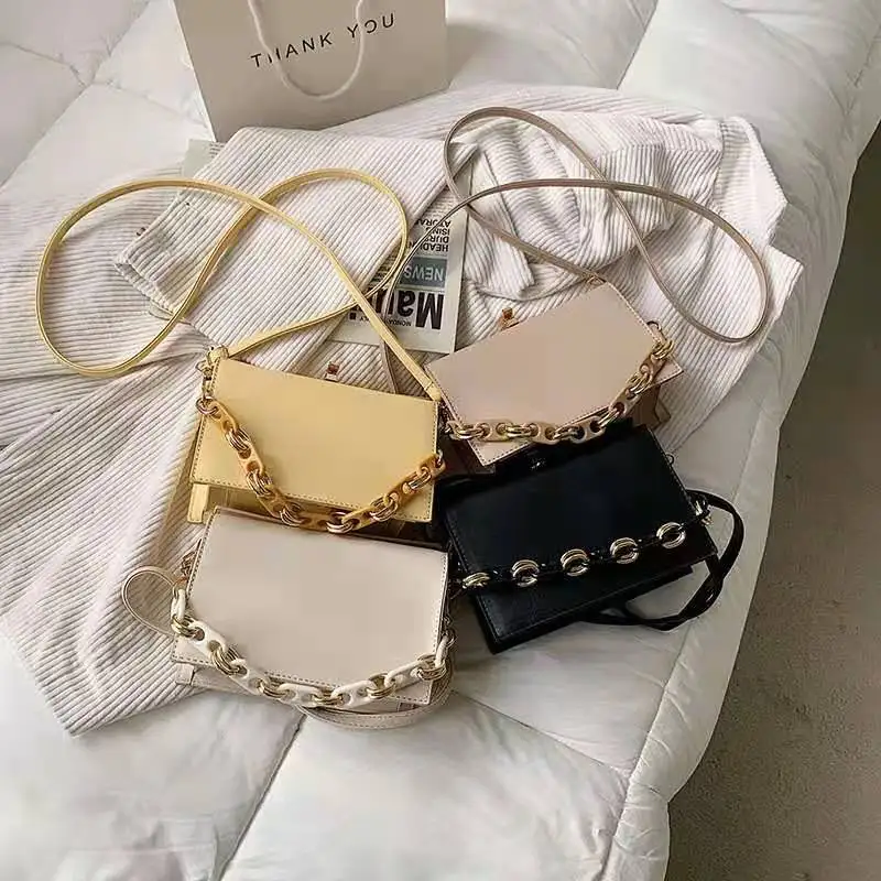 2021 new arrival fashion vegan pu leather mini handbags chains shoulder bag for women acrylic chain ladies cross body handbags, 4 colors
2021 new arrival fashion vegan pu leather mini handbags chains shoulder bag for women acrylic chain ladies cross body handbags, 4 colors