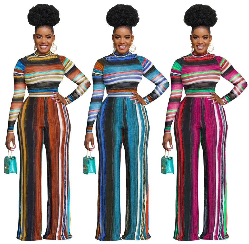Wholesale Trending Products 2021 New Arrivals Tight Crop Top 2 Piece Wide Leg Pants Set Women Fall Outfits, Picture
Wholesale Trending Products 2021 New Arrivals Tight Crop Top 2 Piece Wide Leg Pants Set Women Fall Outfits, Picture