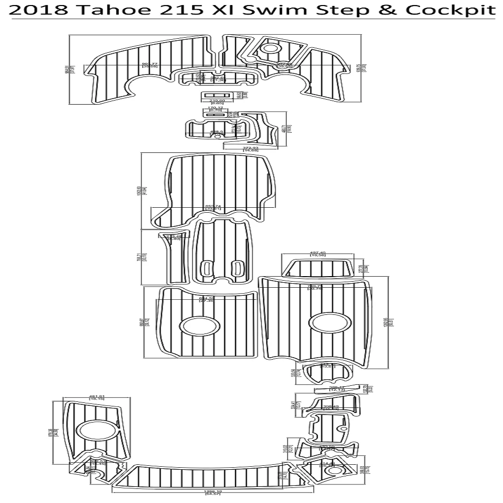2018 Tahoe 215 XI Swim Step & CockpitPad Boat EVA Teak Decking 1/4" 6mm
2018 Tahoe 215 XI Swim Step & CockpitPad Boat EVA Teak Decking 1/4" 6mm