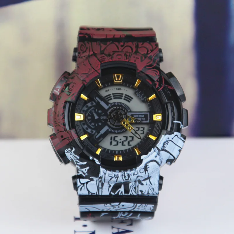 One Piece LED Men's Sports Watch Waterproof Top Brand Luxury Wristwatches Gifts G Style Digital Clocks Shock Gentleman Fashion
One Piece LED Men's Sports Watch Waterproof Top Brand Luxury Wristwatches Gifts G Style Digital Clocks Shock Gentleman Fashion