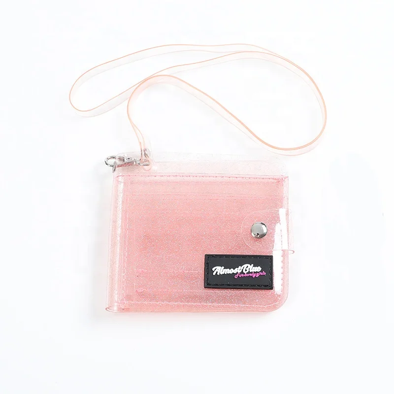 Korea Style Transparent PVC Folding Hanging Bag Neck Clear Glitter Purse Girl ID Card Holder Wallet, Clear, pink, purple
Korea Style Transparent PVC Folding Hanging Bag Neck Clear Glitter Purse Girl ID Card Holder Wallet, Clear, pink, purple