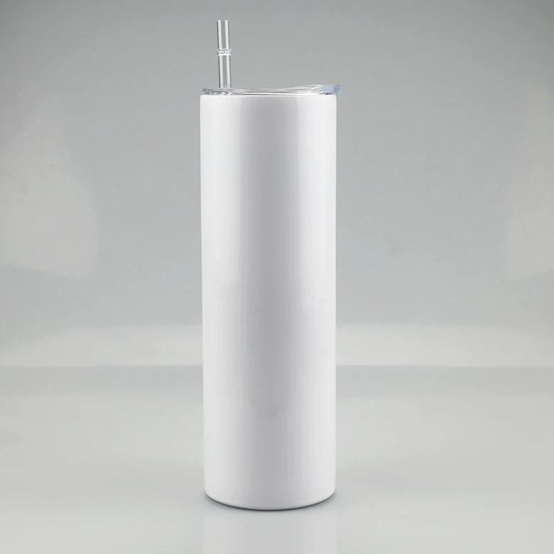 20oz straight stainless steel skinny tumbler with lid and straw sublimation blanks tumbler sublimation tumbler, White
20oz straight stainless steel skinny tumbler with lid and straw sublimation blanks tumbler sublimation tumbler, White