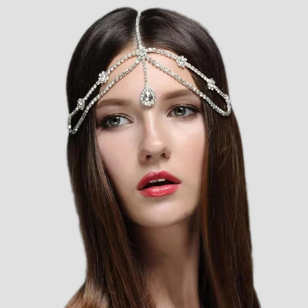 Fashionable Fairy Style Bridal accessories Water Drop Flower Embedding Diamond Headwear Frontal Ornament Eyebrow Heart Pendant
Fashionable Fairy Style Bridal accessories Water Drop Flower Embedding Diamond Headwear Frontal Ornament Eyebrow Heart Pendant
