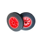 6 inch rubber solid wheels for small trolley and truck accept customized from factory price