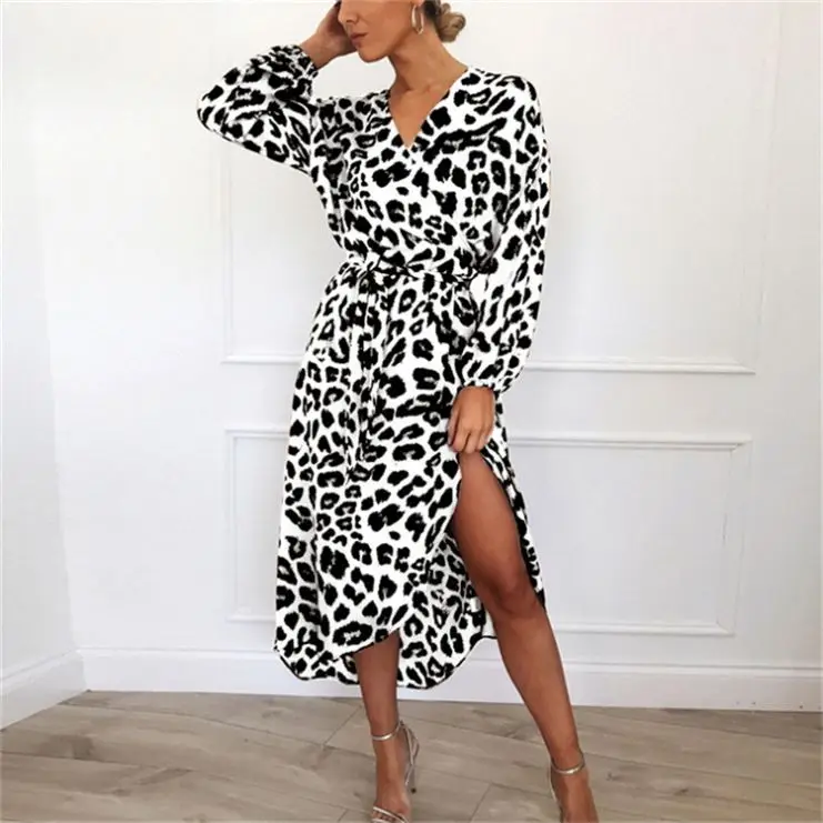 Wholesale Leopard Print Casual Dresses 2021 V-Neck Irregular Dresses Women Ladies With High Waist Lace
Wholesale Leopard Print Casual Dresses 2021 V-Neck Irregular Dresses Women Ladies With High Waist Lace