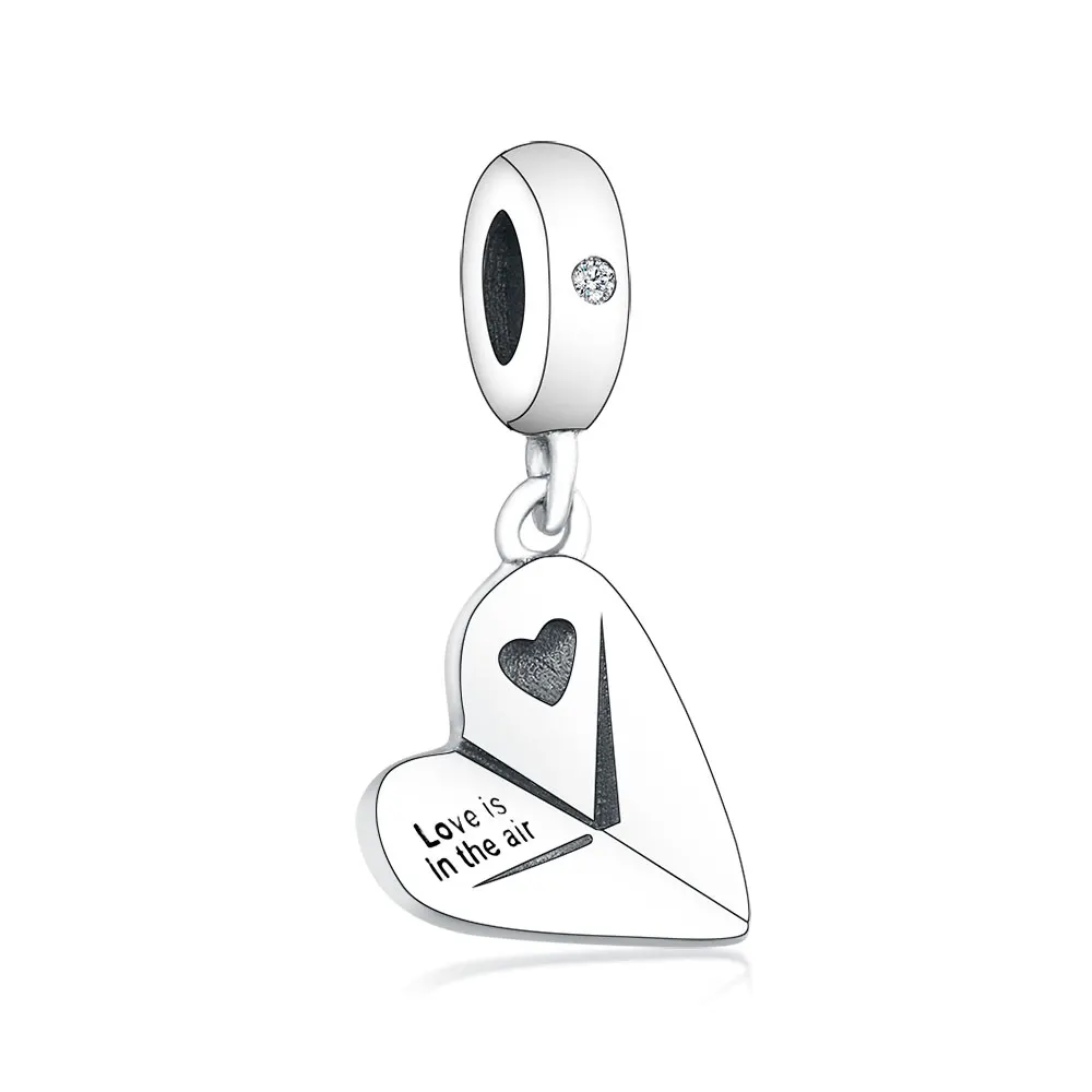 New 925 Sterling Silver Letter Paper Plane Engrave Love is in the Air Pendant Beads Charms Fit Original Pandora Bracelet Jewelry
New 925 Sterling Silver Letter Paper Plane Engrave Love is in the Air Pendant Beads Charms Fit Original Pandora Bracelet Jewelry