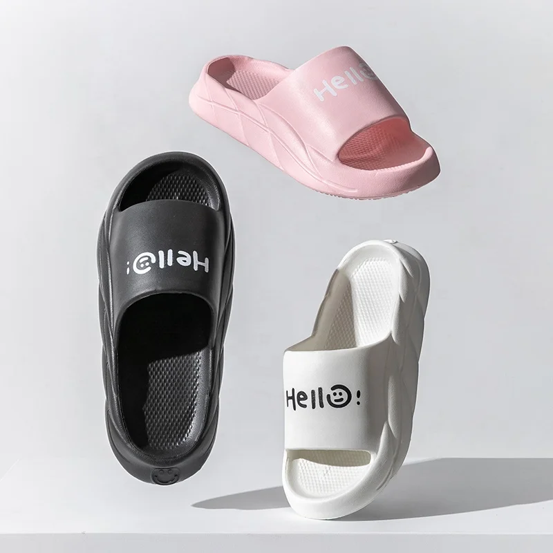 2022 new arrival hello slide sandal outdoor indoor house garden EVA quick-drying non slip slides slippers for unisex
2022 new arrival hello slide sandal outdoor indoor house garden EVA quick-drying non slip slides slippers for unisex