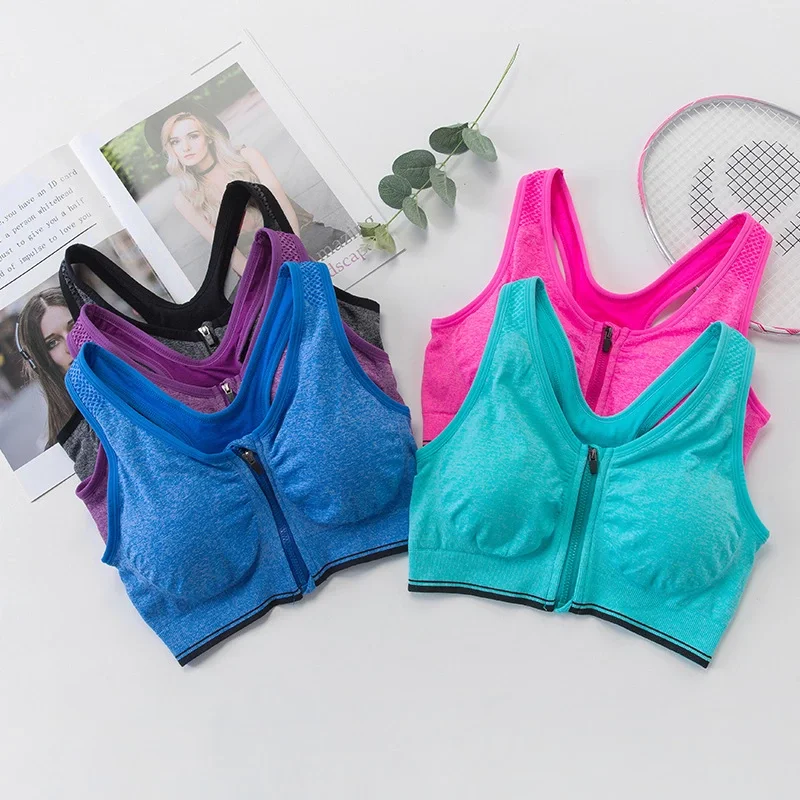 Front zip-up stretch v-neck camisole warm vest Shock-resistant Sports Bra Sport Vest, Purple, green, blue, gray, red
Front zip-up stretch v-neck camisole warm vest Shock-resistant Sports Bra Sport Vest, Purple, green, blue, gray, red