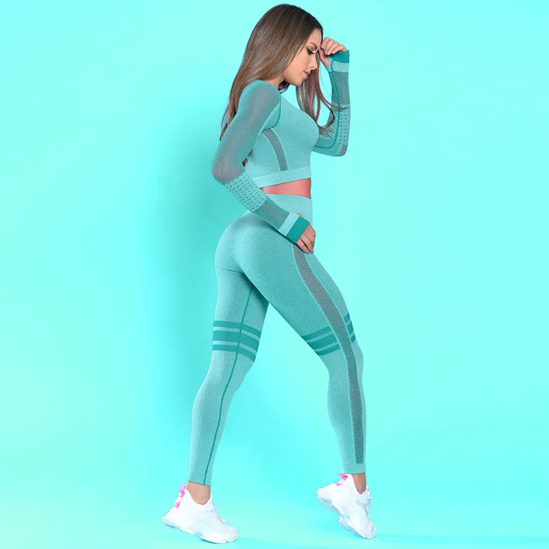 Yoga Wear Womens Activewear Yoga Fitness Wear Set Long Sleeve Sport Suit, As picture
Yoga Wear Womens Activewear Yoga Fitness Wear Set Long Sleeve Sport Suit, As picture