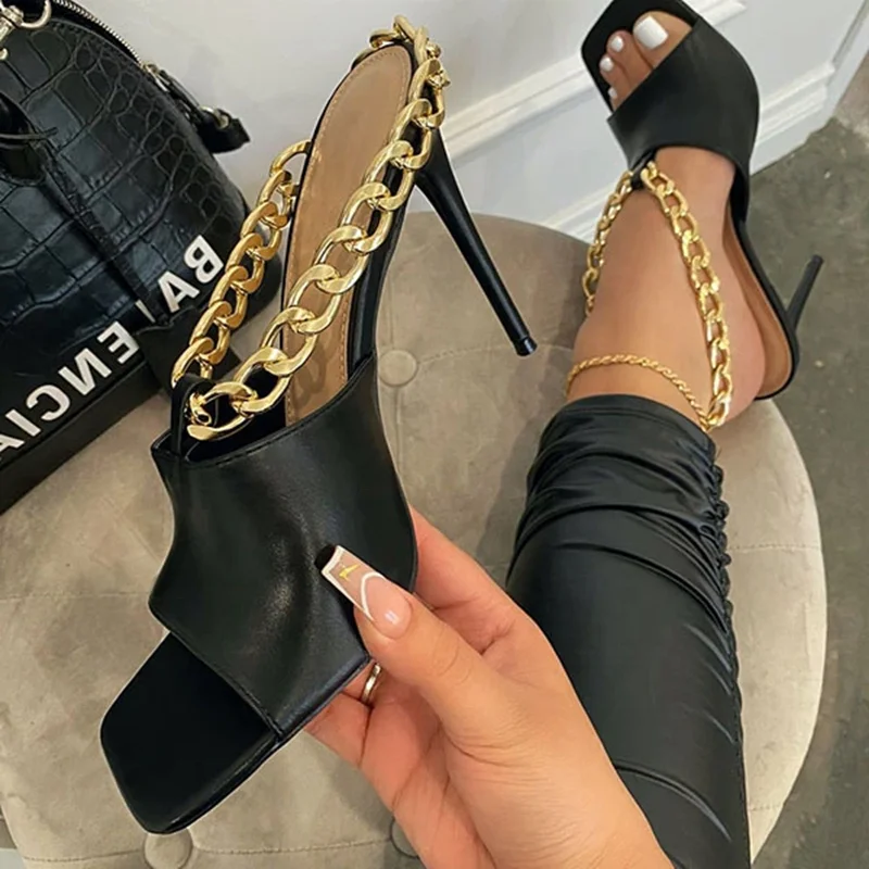 Solid Square Toe Sandals for Women Casual Shoes Ankle Chain Strap Sexy High Heeled Sandals Slippers Slip On Big Size 10.5, Black,white
Solid Square Toe Sandals for Women Casual Shoes Ankle Chain Strap Sexy High Heeled Sandals Slippers Slip On Big Size 10.5, Black,white