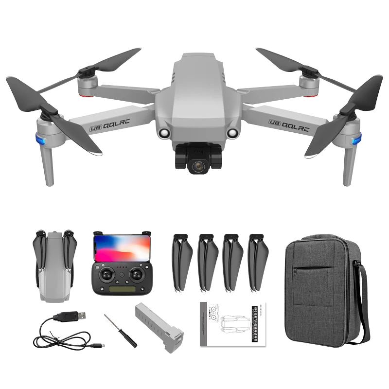 Drone manufacturer U8 3 axis gimbal 4k HD dual camera 5G WIFI FPV real-time rc distance 1.2km professional L900 pro drone GPS, Black
Drone manufacturer U8 3 axis gimbal 4k HD dual camera 5G WIFI FPV real-time rc distance 1.2km professional L900 pro drone GPS, Black