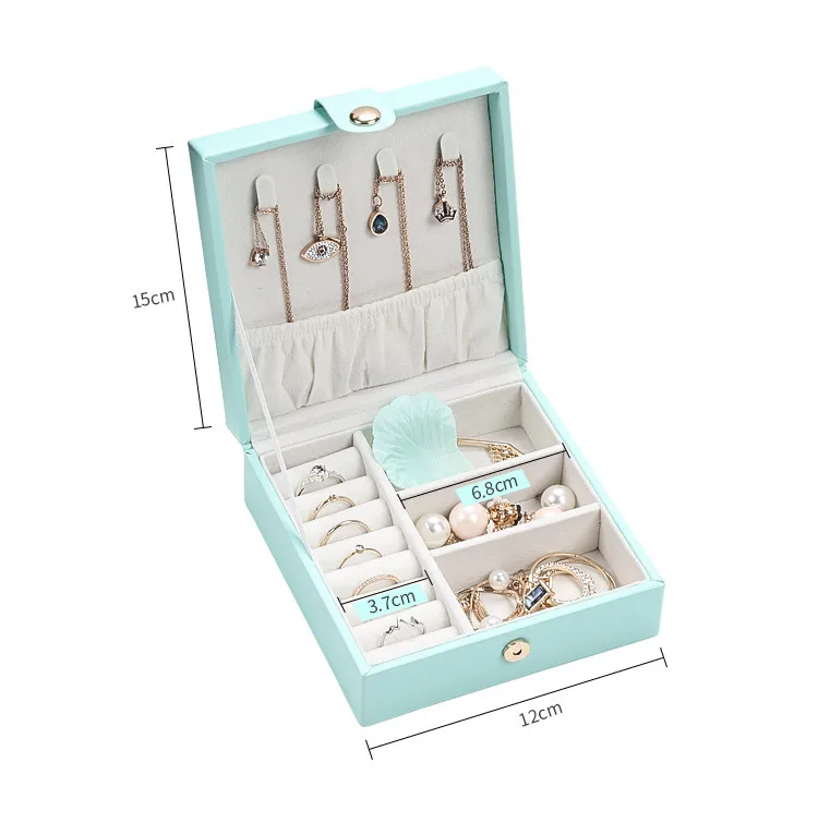 Factory spot wholesale Custom Logo Luxury PU Leather Jewelry Travel Box Jewelry Storage Box, White/blue
Factory spot wholesale Custom Logo Luxury PU Leather Jewelry Travel Box Jewelry Storage Box, White/blue