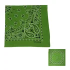 Light Green Paisley Elegant Bandana 100% Cotton