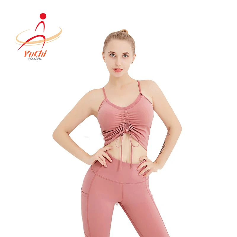 2021 New Sports Underwear Wrinkle Pulling Back Drawstring Bra Breathable Gathered Fitness Yoga Vest for women, Black, white, pink, blue, purple
2021 New Sports Underwear Wrinkle Pulling Back Drawstring Bra Breathable Gathered Fitness Yoga Vest for women, Black, white, pink, blue, purple