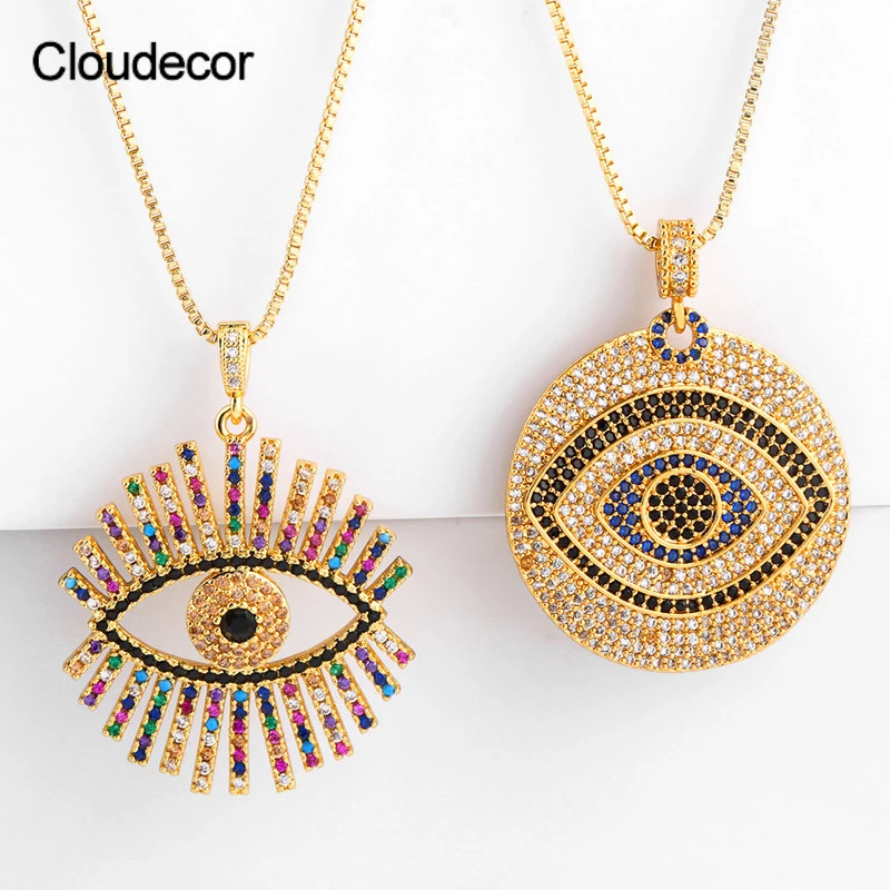 Turkish Crystal Zircon EvilEye Necklace Gold Plated Women Necklace 2021 Trendy 18k Real Gold Plated Choker Necklace Jewelry, 18k gold plated
Turkish Crystal Zircon EvilEye Necklace Gold Plated Women Necklace 2021 Trendy 18k Real Gold Plated Choker Necklace Jewelry, 18k gold plated
