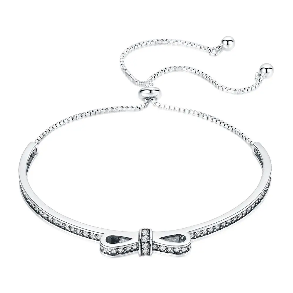 New Fashion Bangle 925 Sterling Silver Jewelry Gold Plated Sweet Bowknot Tennis Bracelet
New Fashion Bangle 925 Sterling Silver Jewelry Gold Plated Sweet Bowknot Tennis Bracelet