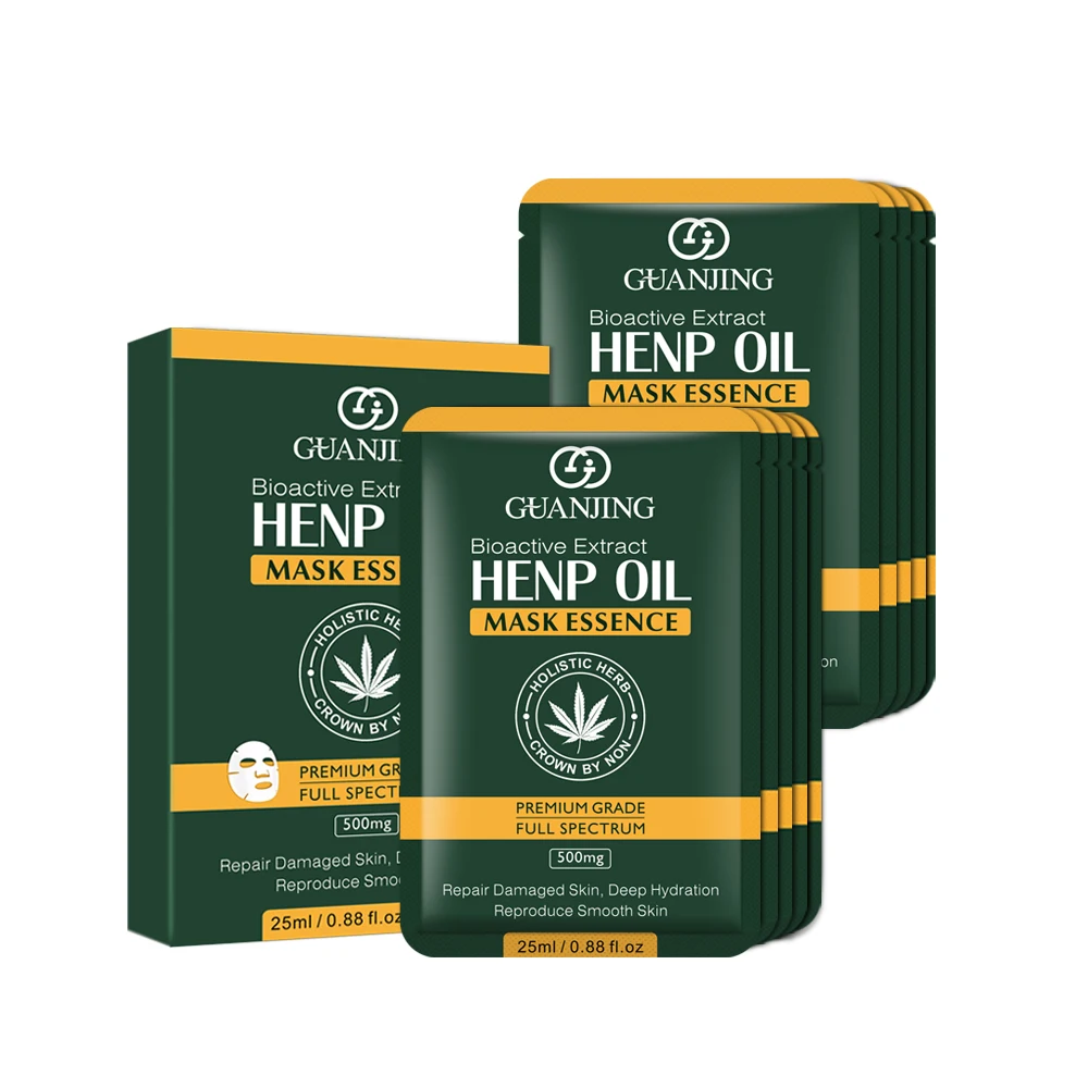 Skin Care Natural Bioactive Extract Face Antioxidant Hydrating Hemp Oil Facial Mask Sheet
Skin Care Natural Bioactive Extract Face Antioxidant Hydrating Hemp Oil Facial Mask Sheet