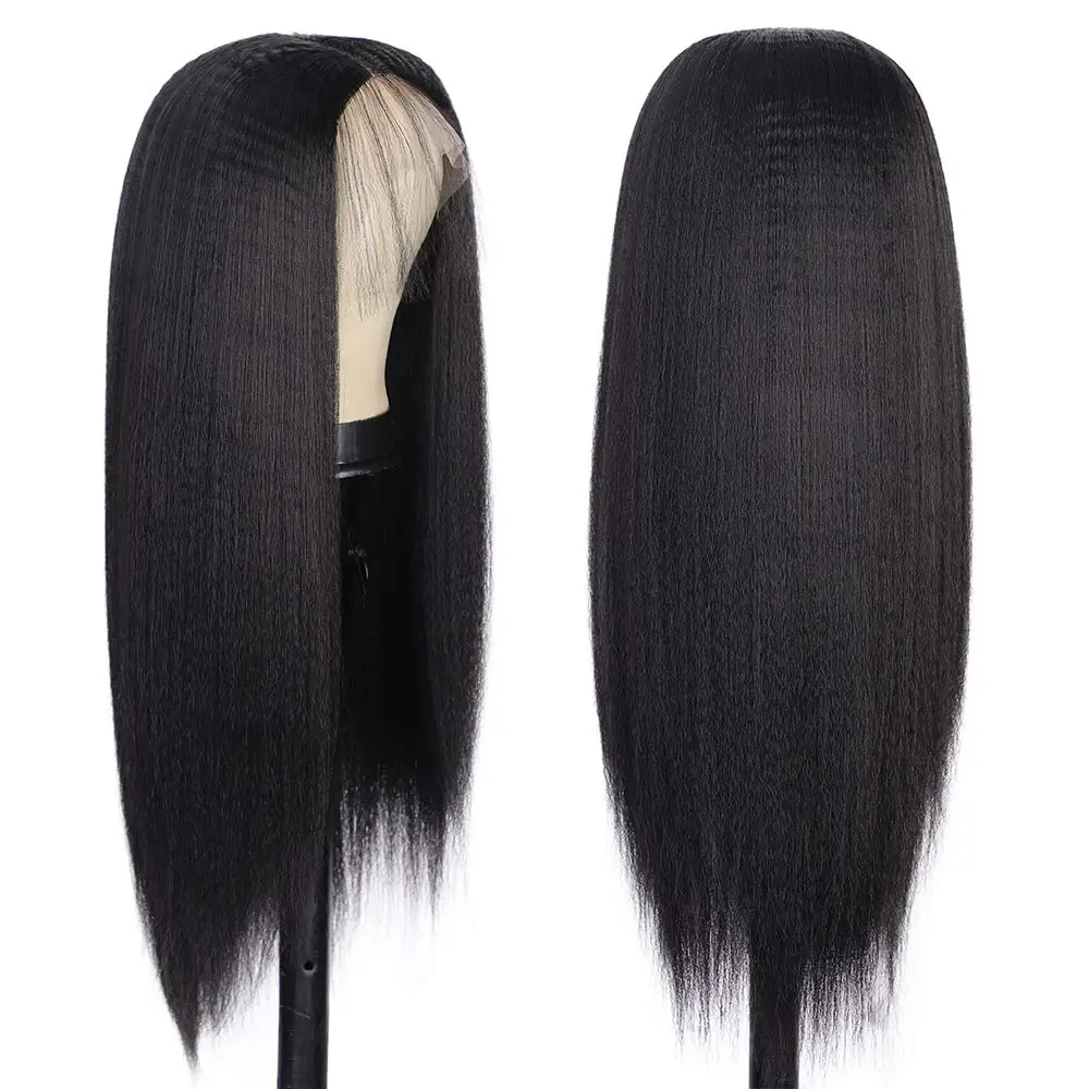 G&T Wig Yaki Straight Lace Front Wig Natural Color No Headband Wig Heat Resistant Synthetic Fiber Hair for Black Women
G&T Wig Yaki Straight Lace Front Wig Natural Color No Headband Wig Heat Resistant Synthetic Fiber Hair for Black Women