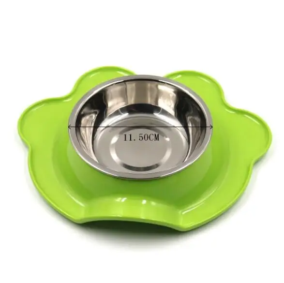 Wholesale Newest Colorful Paw Shape Stainless Steel Pet Feeding Bowl Plastic Dog Bowl, Red,green,blue,black,white
Wholesale Newest Colorful Paw Shape Stainless Steel Pet Feeding Bowl Plastic Dog Bowl, Red,green,blue,black,white