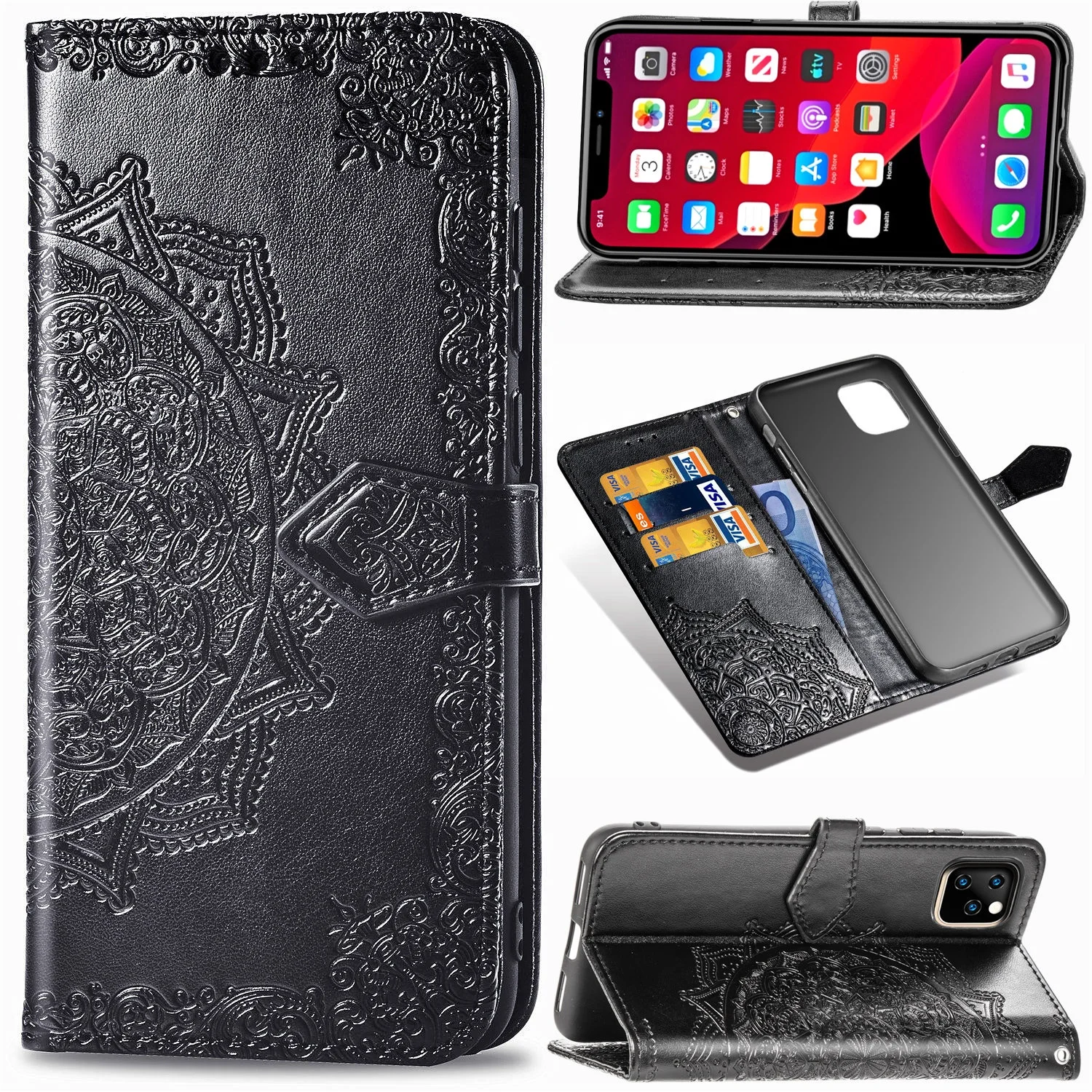 For Apple iPhone 11 PRO MAX 2019 Colorful atura Flower Wallet Leather Case Flip Stand Phone Skin Cover Mobile Phone Case
For Apple iPhone 11 PRO MAX 2019 Colorful atura Flower Wallet Leather Case Flip Stand Phone Skin Cover Mobile Phone Case