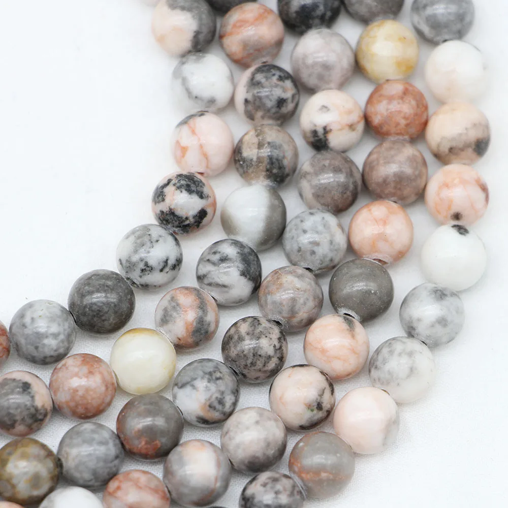 Natural Stone Beads Matte Zebra Stone Round Gemstone Loose Beads For DIY Jewelry Making
Natural Stone Beads Matte Zebra Stone Round Gemstone Loose Beads For DIY Jewelry Making