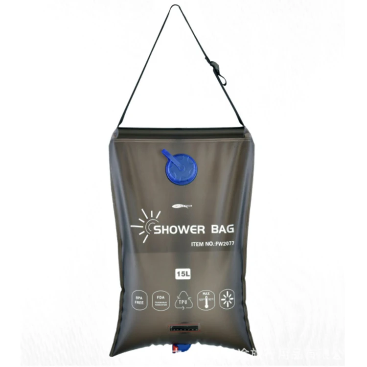 FW2077 15L Large Capacity Camping Travel Solar Shower Bag/Shower Bag For Camping, Black
FW2077 15L Large Capacity Camping Travel Solar Shower Bag/Shower Bag For Camping, Black