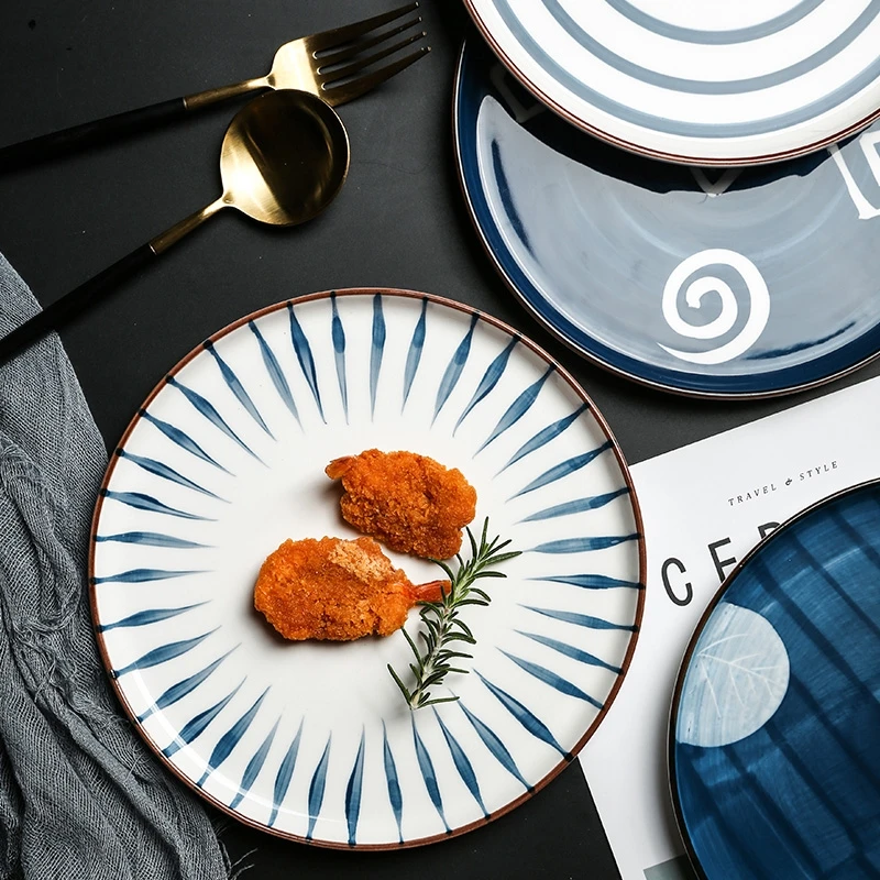 Creative Vintage Hand Paint Ceramic 8 Inch Dinner Plates Salad Dish Dessert Snack Plate Cake Plate Dinnerware Set Dropshipping, Blue
Creative Vintage Hand Paint Ceramic 8 Inch Dinner Plates Salad Dish Dessert Snack Plate Cake Plate Dinnerware Set Dropshipping, Blue