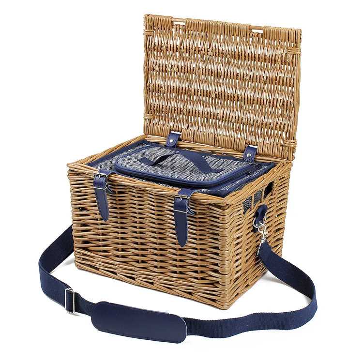 Linshu Factory High Quality Large Picnic Storage Basket with Cool Bag Handle, As photo or as your requirement
Linshu Factory High Quality Large Picnic Storage Basket with Cool Bag Handle, As photo or as your requirement