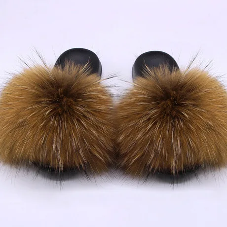Latest Design real fur slippers fur slides for women raccoon fur slippers, Customized color
Latest Design real fur slippers fur slides for women raccoon fur slippers, Customized color