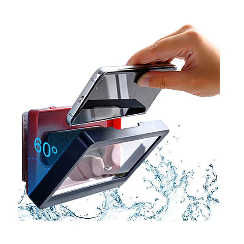 Waterproof Anti-fog Touch 360 Rotatable Suction Wall Mount New Blue ABS Bathroom Version Shower Mobile Phone Case Holder Box, Red,coffee,blue
Waterproof Anti-fog Touch 360 Rotatable Suction Wall Mount New Blue ABS Bathroom Version Shower Mobile Phone Case Holder Box, Red,coffee,blue
