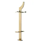 modern satin/mirror casting glass balcony railing balcony railings stainless railing in veranda