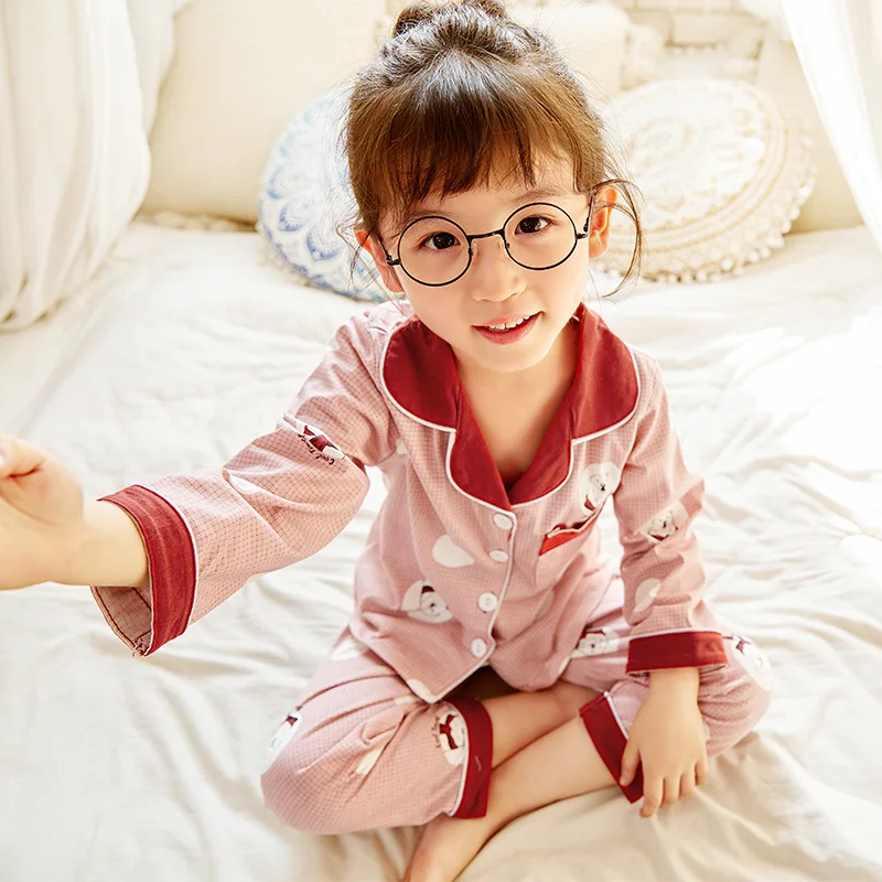 High quality cotton children's pajamas girls spring and autumn long sleeve cute cartoon kids suit, Picture shows
High quality cotton children's pajamas girls spring and autumn long sleeve cute cartoon kids suit, Picture shows