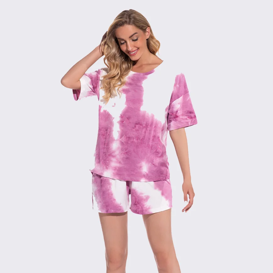 Tie Dye Set Pajama Homewear Suitable Breathable Sleepwear, Black, bean paste, claret, dark blue
Tie Dye Set Pajama Homewear Suitable Breathable Sleepwear, Black, bean paste, claret, dark blue