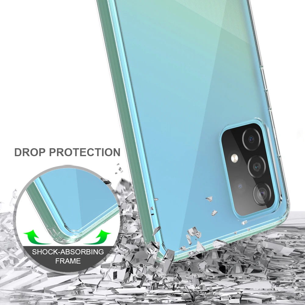 For Samsung A52 Phone Case, Transparent Acrylic and TPU Bumper Cover Case for Samsung Galaxy A52
For Samsung A52 Phone Case, Transparent Acrylic and TPU Bumper Cover Case for Samsung Galaxy A52