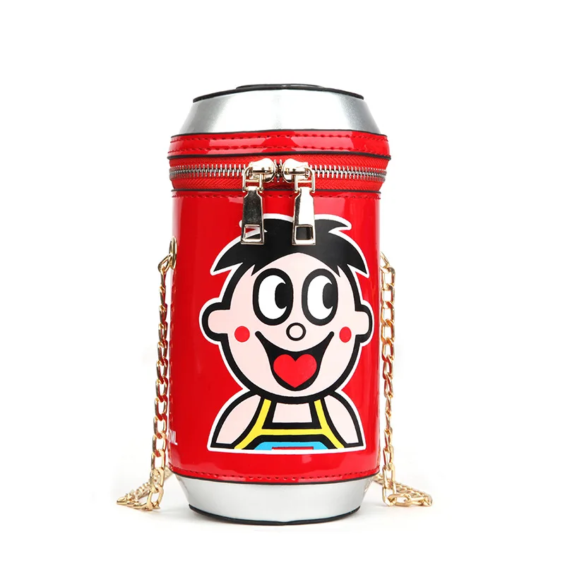 2020 Women Wangzai Pu Leather Bottle Shape Crossbody Shoulder Coke chain bag, Customizable
2020 Women Wangzai Pu Leather Bottle Shape Crossbody Shoulder Coke chain bag, Customizable