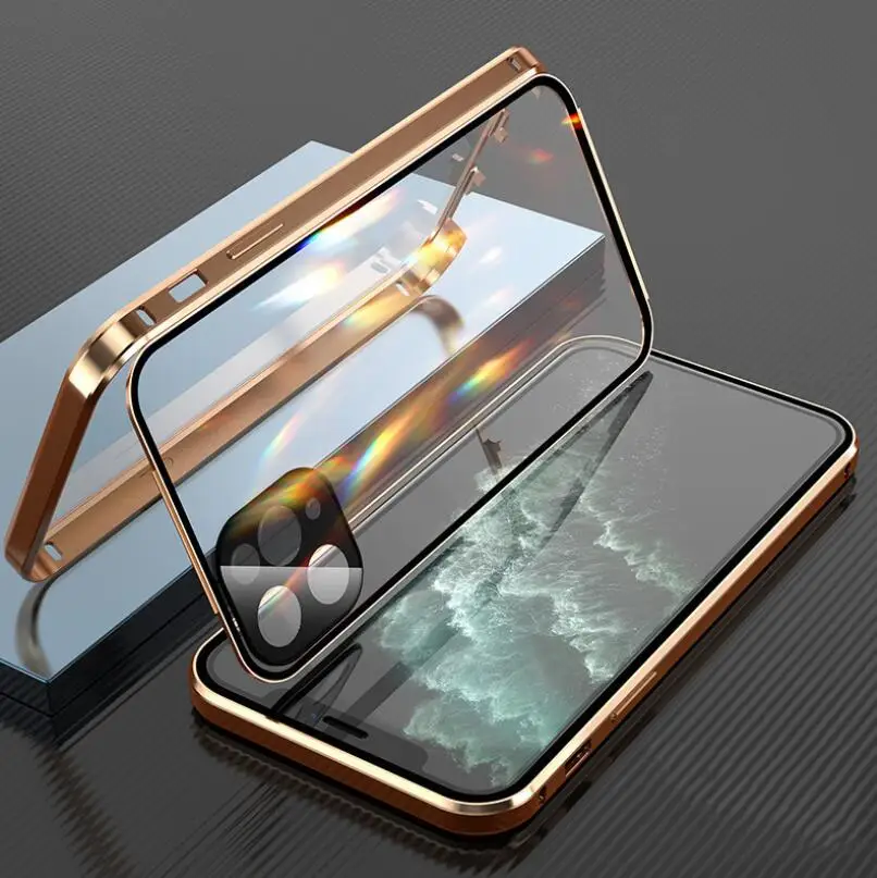 Shockproof Dual Glass Magnetic Case with locking pin screw for iPhone 12/12 Pro/12Pro max Camera Protection Phone Case
Shockproof Dual Glass Magnetic Case with locking pin screw for iPhone 12/12 Pro/12Pro max Camera Protection Phone Case