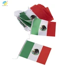 Custom promotional all countries decoration Mexico string bunting flag