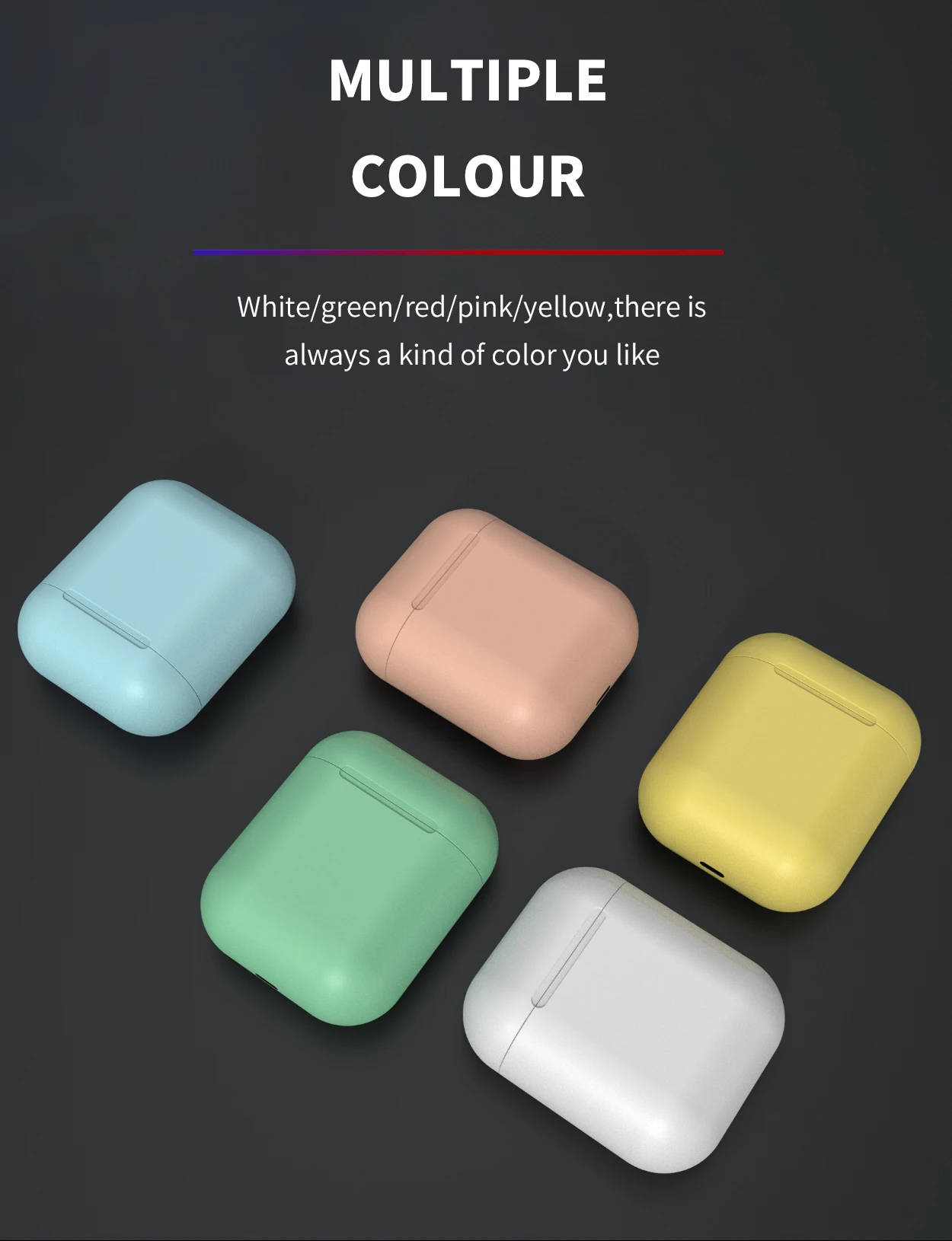 Newest Inpods i12 Product Manufacturer Colorful Wireless Earbuds Mini Wireless Bluetooth Earphone TWS - ANKUX.COM
